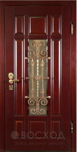 Фото стальная дверь Парадная дверь №386 с отделкой Массив дуба