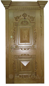 Фото стальная дверь Парадная дверь №58 с отделкой Массив дуба