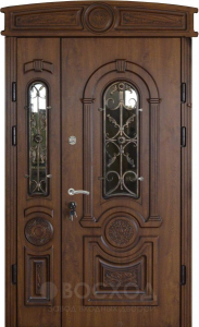 Фото стальная дверь Парадная дверь №402 с отделкой Массив дуба