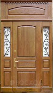 Фото стальная дверь Парадная дверь №43 с отделкой Массив дуба
