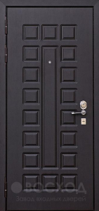Фото  Стальная дверь Порошок №32 с отделкой МДФ Шпон