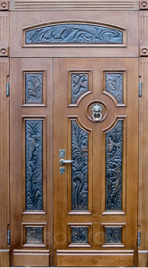 Фото стальная дверь Парадная дверь №23 с отделкой Массив дуба