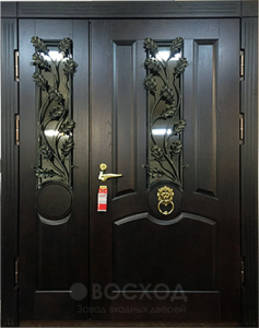 Фото стальная дверь Парадная дверь №35 с отделкой Массив дуба