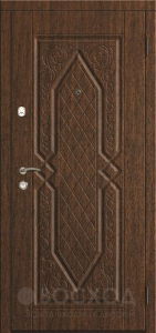 Трёхконтурная дверь с зеркалом №4 - фото