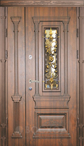 Фото стальная дверь Парадная дверь №84 с отделкой Массив дуба