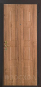 Трёхконтурная дверь с зеркалом №8 - фото
