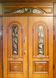 Фото стальная дверь Парадная дверь №86 с отделкой Массив дуба