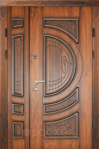 Фото стальная дверь Парадная дверь №93 с отделкой Массив дуба