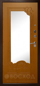 Трёхконтурная дверь с зеркалом №21 - фото №2