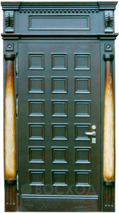 Фото стальная дверь Парадная дверь №45 с отделкой Массив дуба