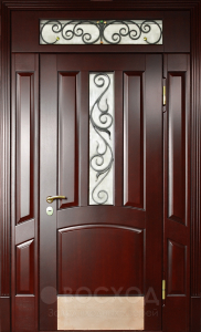 Фото стальная дверь Парадная дверь №55 с отделкой Массив дуба