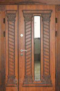 Фото стальная дверь Парадная дверь №87 с отделкой Массив дуба
