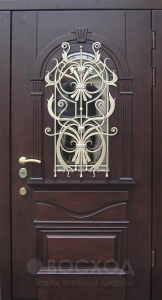 Фото стальная дверь Парадная дверь №360 с отделкой Массив дуба