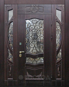 Фото стальная дверь Парадная дверь №365 с отделкой Массив дуба