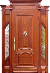 Фото стальная дверь Парадная дверь №31 с отделкой Массив дуба