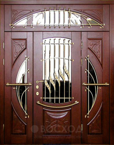 Фото стальная дверь Парадная дверь №29 с отделкой Массив дуба
