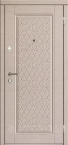 Трёхконтурная дверь с зеркалом №17 - фото