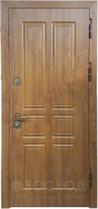 Фото стальная дверь Дверь с зеркалом и шумоизоляцией №17 с отделкой Порошковое напыление