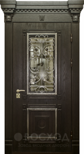 Фото стальная дверь Парадная дверь №390 с отделкой Массив дуба