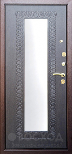 Фото  Стальная дверь Дверь с зеркалом и шумоизоляцией №1 с отделкой МДФ ПВХ