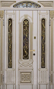 Фото стальная дверь Парадная дверь №77 с отделкой Массив дуба